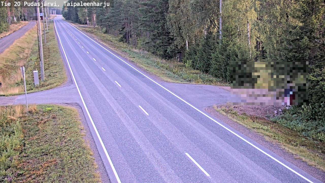 Kelikamerat Kuva Tie 20 Pudasjärvi, Taipaleenharju, Pudasjärvi, Pohjois-Pohjanmaa