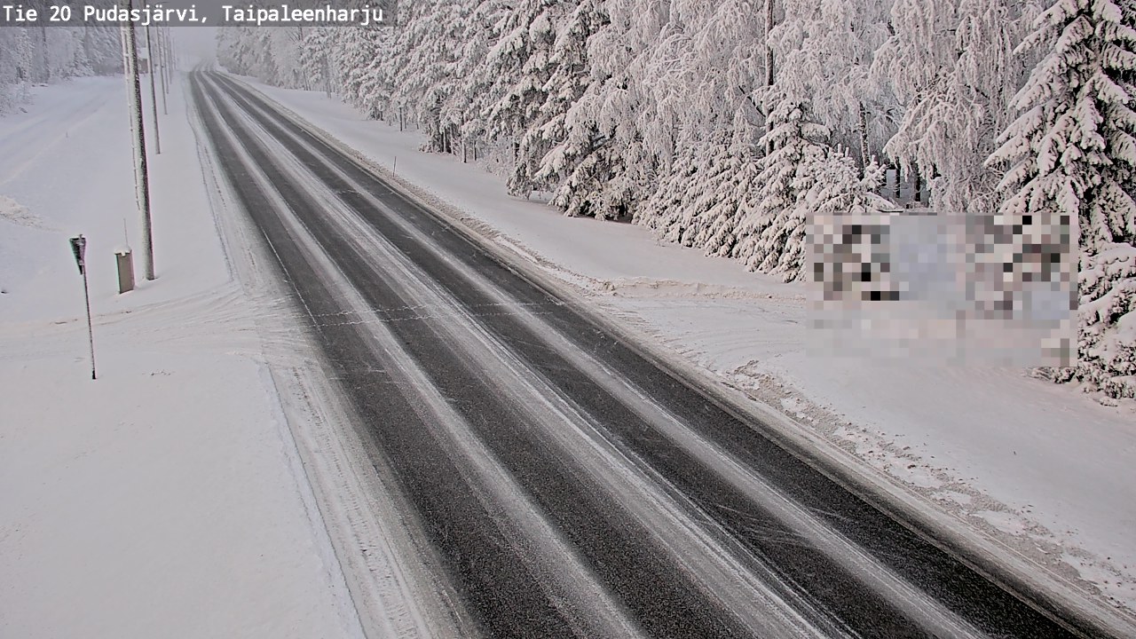 Kelikamerat Kuva Tie 20 Pudasjärvi, Taipaleenharju, Pudasjärvi, Pohjois-Pohjanmaa