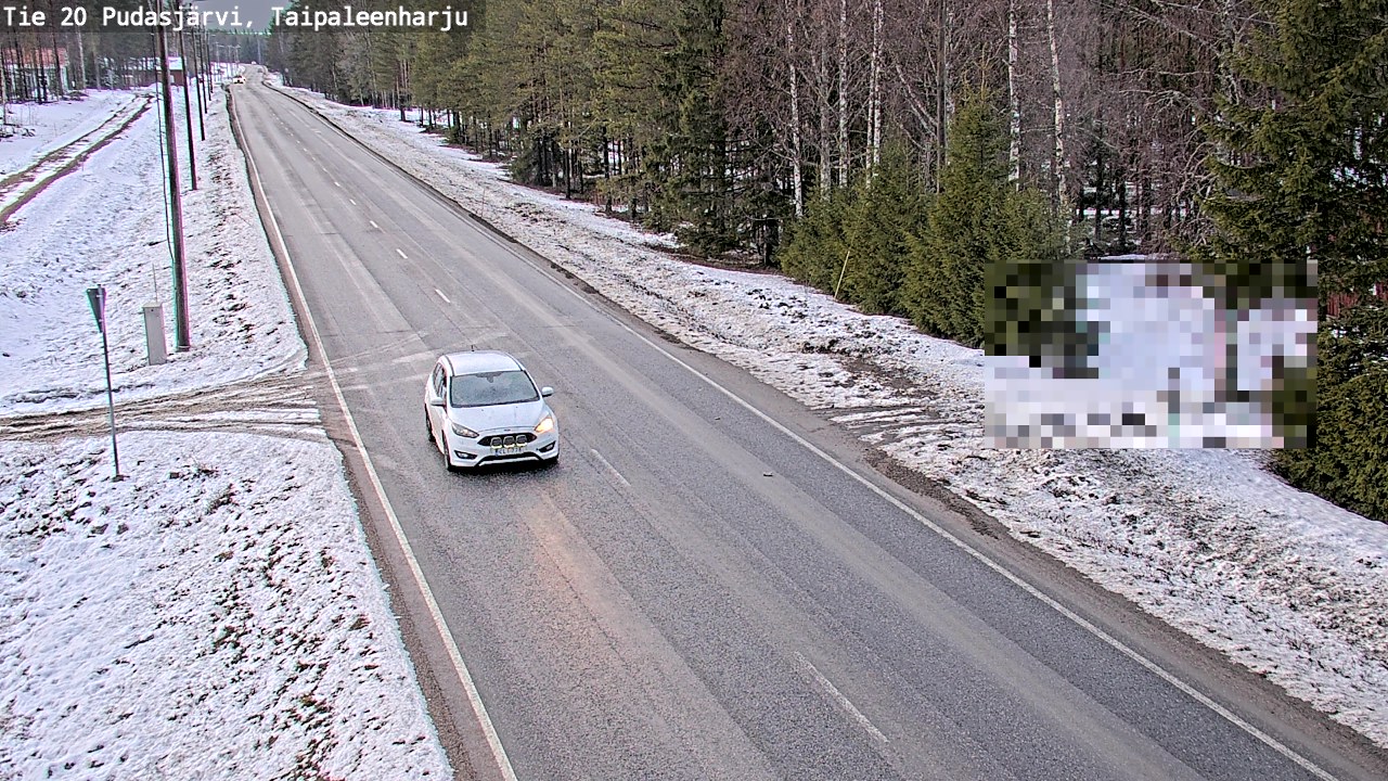 Kelikamerat Kuva Tie 20 Pudasjärvi, Taipaleenharju, Pudasjärvi, Pohjois-Pohjanmaa