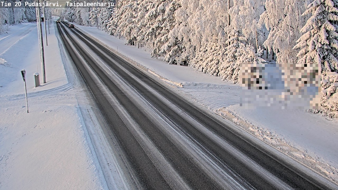 Kelikamerat Kuva Tie 20 Pudasjärvi, Taipaleenharju, Pudasjärvi, Pohjois-Pohjanmaa