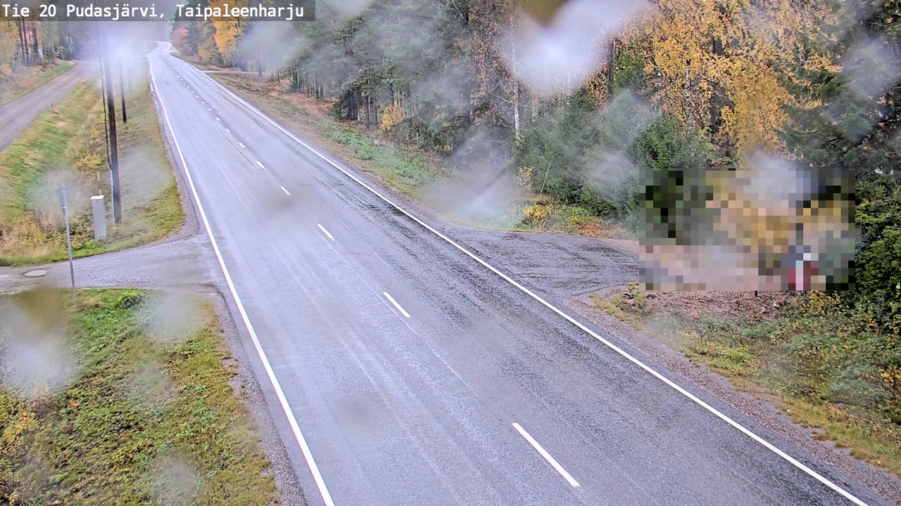 Weather Camera Image Väg 20 Pudasjärvi, Taipaleenharju, Pudasjärvi, Pohjois-Pohjanmaa
