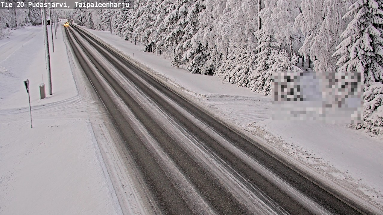 Kelikamerat Kuva Tie 20 Pudasjärvi, Taipaleenharju, Pudasjärvi, Pohjois-Pohjanmaa