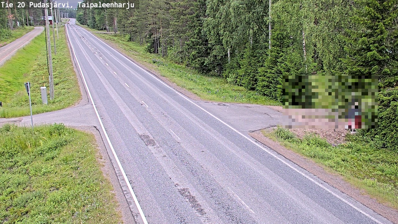 Kelikamerat Kuva Tie 20 Pudasjärvi, Taipaleenharju, Pudasjärvi, Pohjois-Pohjanmaa