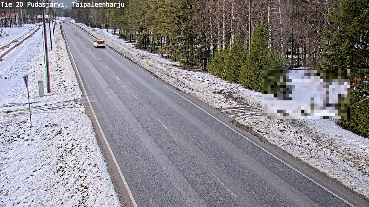 Kelikamerat Kuva Tie 20 Pudasjärvi, Taipaleenharju, Pudasjärvi, Pohjois-Pohjanmaa