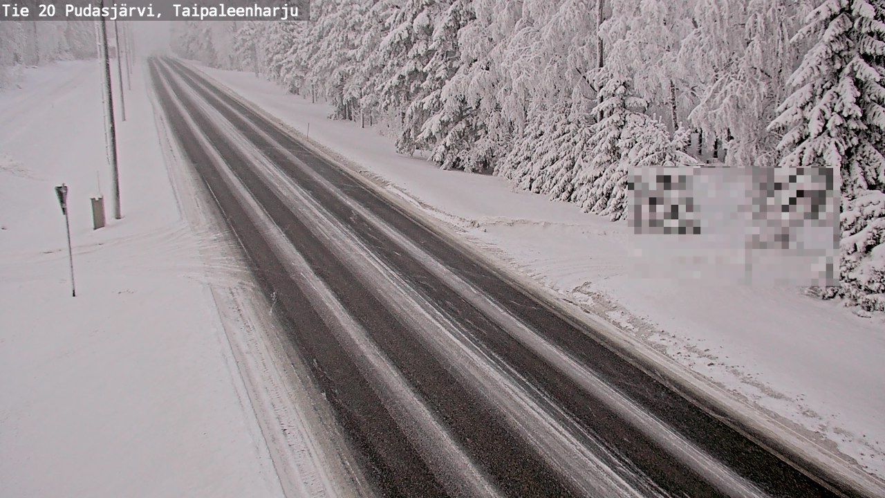 Kelikamerat Kuva Tie 20 Pudasjärvi, Taipaleenharju, Pudasjärvi, Pohjois-Pohjanmaa