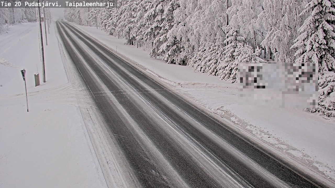 Kelikamerat Kuva Tie 20 Pudasjärvi, Taipaleenharju, Pudasjärvi, Pohjois-Pohjanmaa