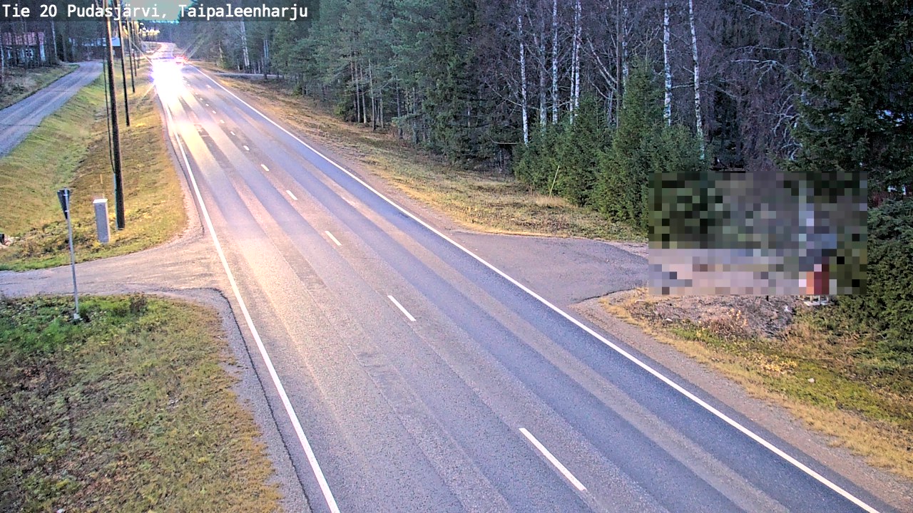 Kelikamerat Kuva Tie 20 Pudasjärvi, Taipaleenharju, Pudasjärvi, Pohjois-Pohjanmaa