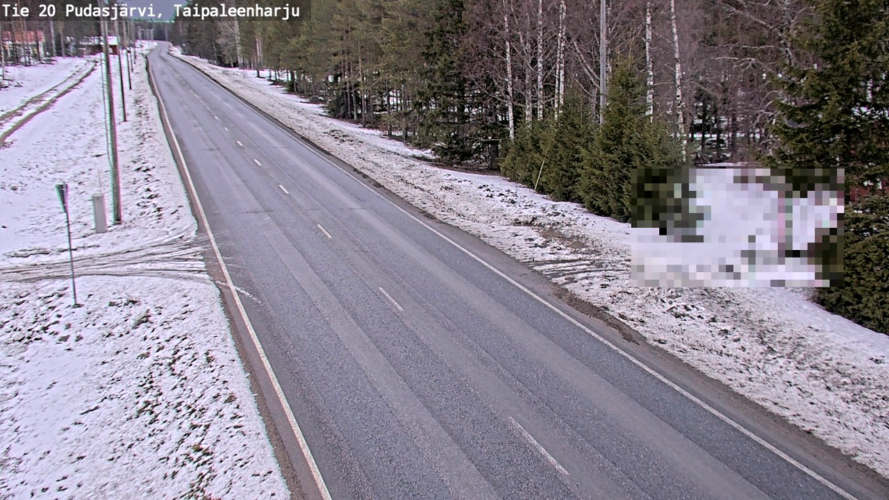 Kelikamerat Kuva Tie 20 Pudasjärvi, Taipaleenharju, Pudasjärvi, Pohjois-Pohjanmaa