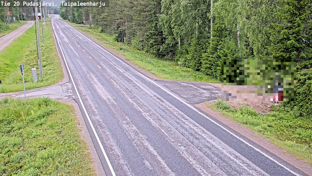 Kelikamerat Kuva Tie 20 Pudasjärvi, Taipaleenharju, Pudasjärvi, Pohjois-Pohjanmaa