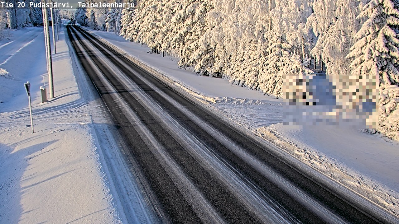 Kelikamerat Kuva Tie 20 Pudasjärvi, Taipaleenharju, Pudasjärvi, Pohjois-Pohjanmaa