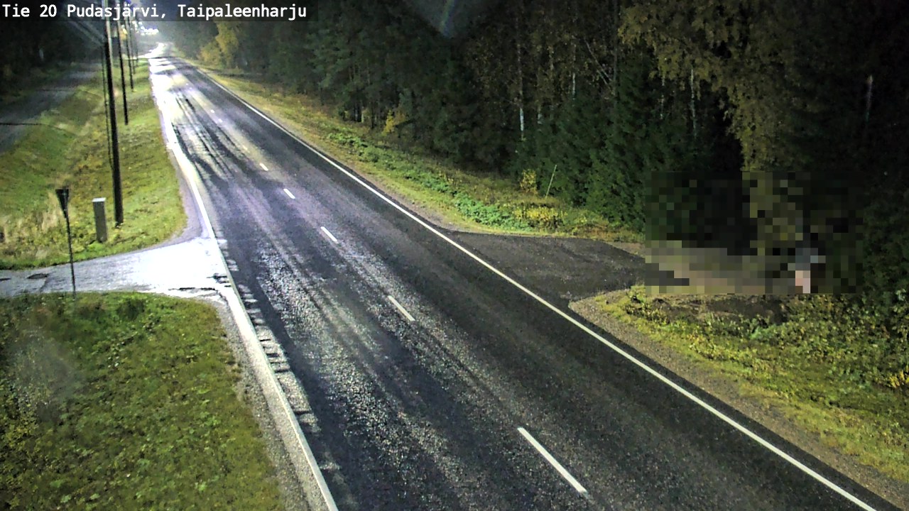 Kelikamerat Kuva Tie 20 Pudasjärvi, Taipaleenharju, Pudasjärvi, Pohjois-Pohjanmaa