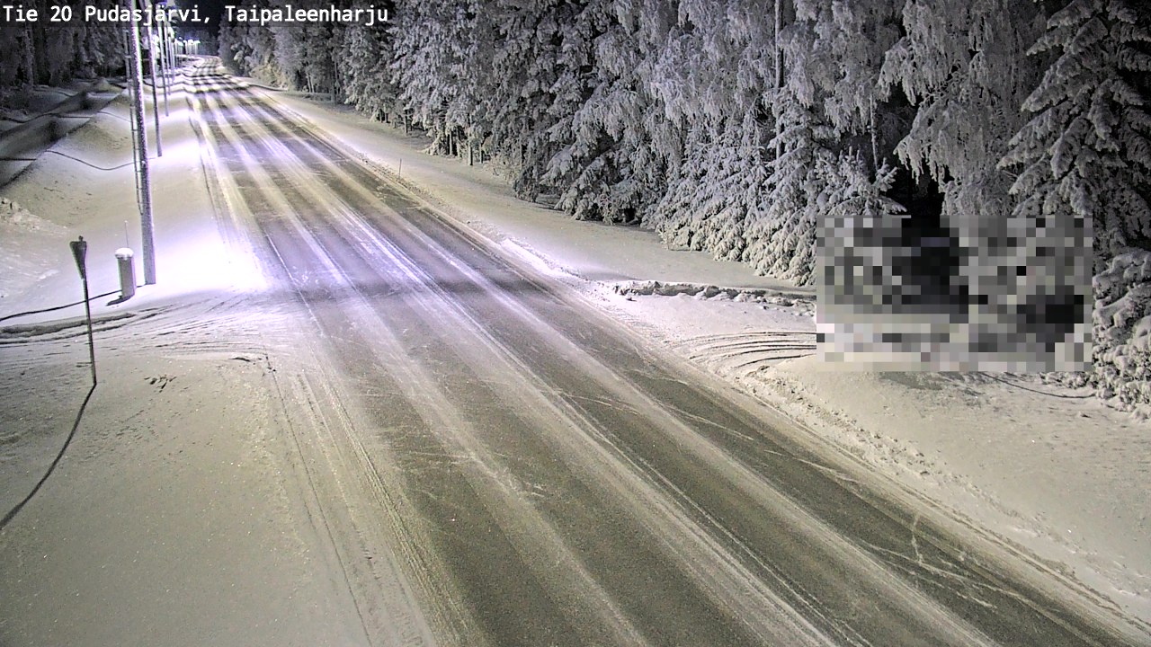 Kelikamerat Kuva Tie 20 Pudasjärvi, Taipaleenharju, Pudasjärvi, Pohjois-Pohjanmaa