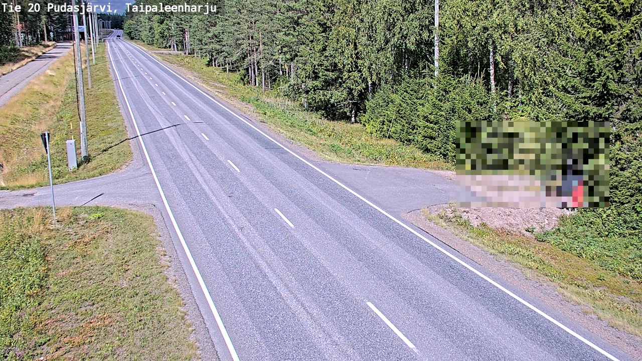 Kelikamerat Kuva Tie 20 Pudasjärvi, Taipaleenharju, Pudasjärvi, Pohjois-Pohjanmaa