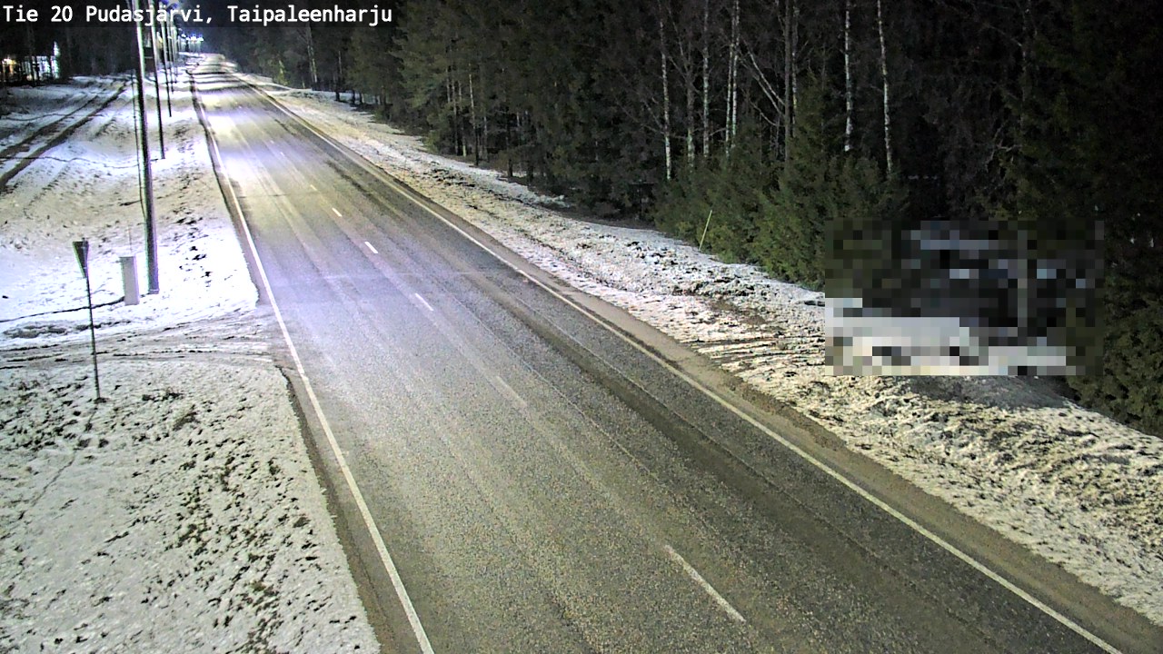 Kelikamerat Kuva Tie 20 Pudasjärvi, Taipaleenharju, Pudasjärvi, Pohjois-Pohjanmaa