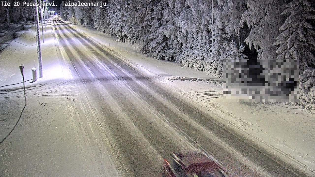 Kelikamerat Kuva Tie 20 Pudasjärvi, Taipaleenharju, Pudasjärvi, Pohjois-Pohjanmaa