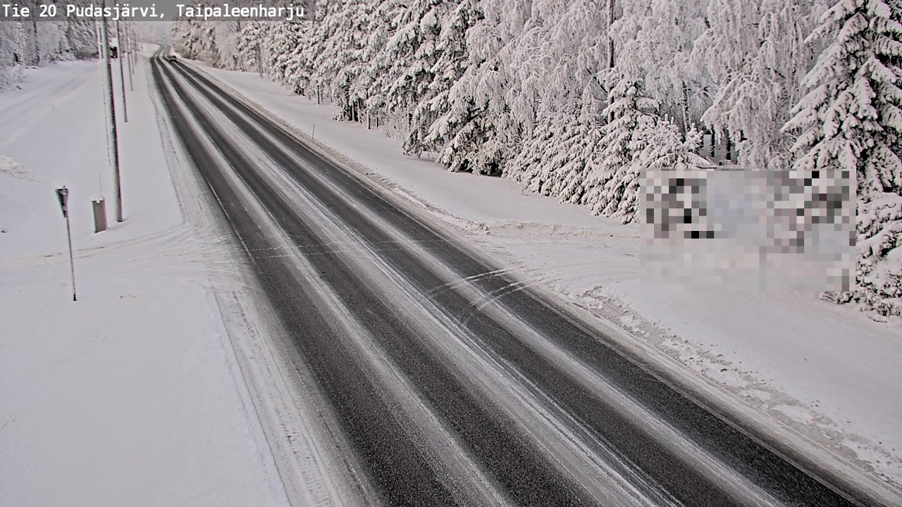 Kelikamerat Kuva Tie 20 Pudasjärvi, Taipaleenharju, Pudasjärvi, Pohjois-Pohjanmaa