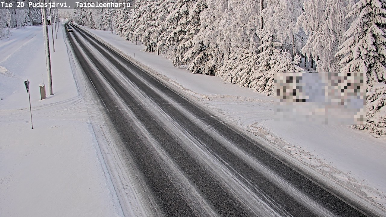 Kelikamerat Kuva Tie 20 Pudasjärvi, Taipaleenharju, Pudasjärvi, Pohjois-Pohjanmaa