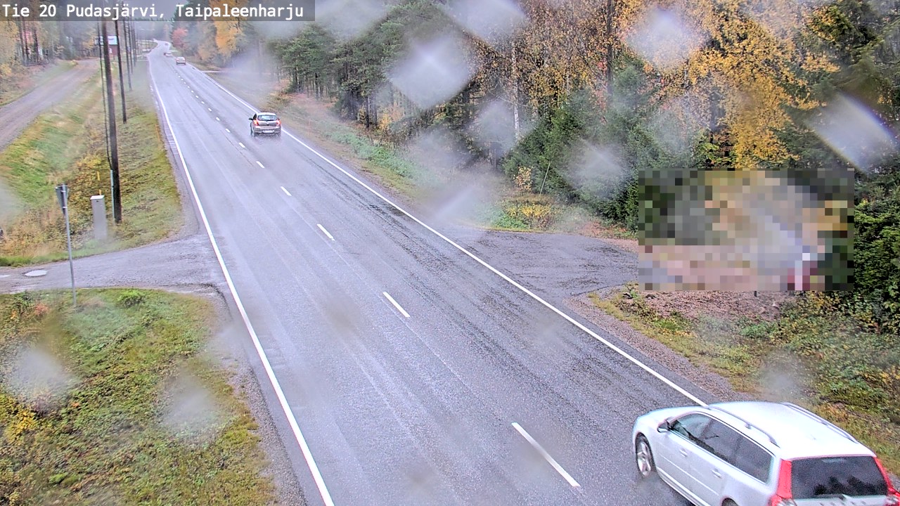 Weather Camera Image Väg 20 Pudasjärvi, Taipaleenharju, Pudasjärvi, Pohjois-Pohjanmaa