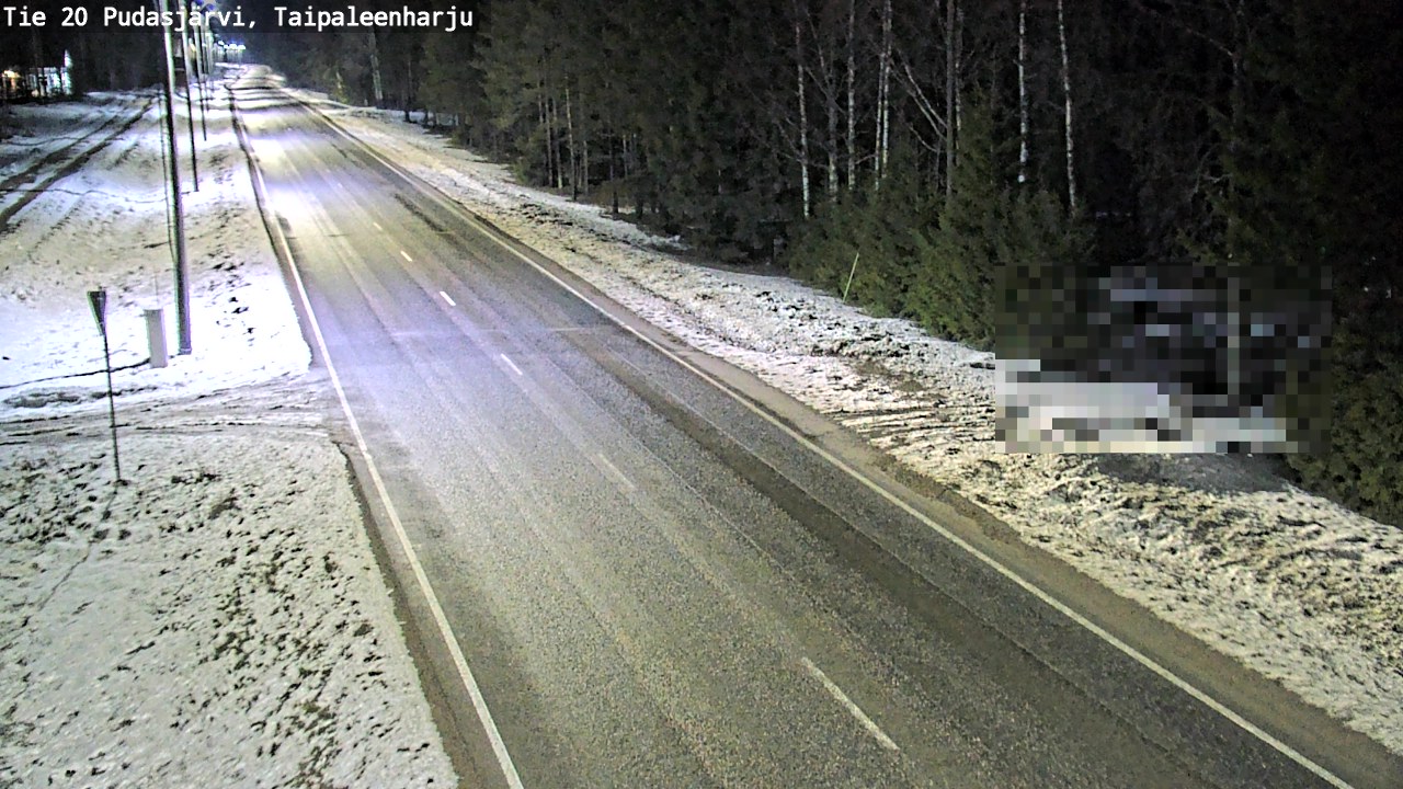 Kelikamerat Kuva Tie 20 Pudasjärvi, Taipaleenharju, Pudasjärvi, Pohjois-Pohjanmaa