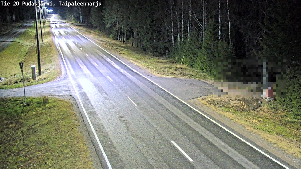 Kelikamerat Kuva Tie 20 Pudasjärvi, Taipaleenharju, Pudasjärvi, Pohjois-Pohjanmaa