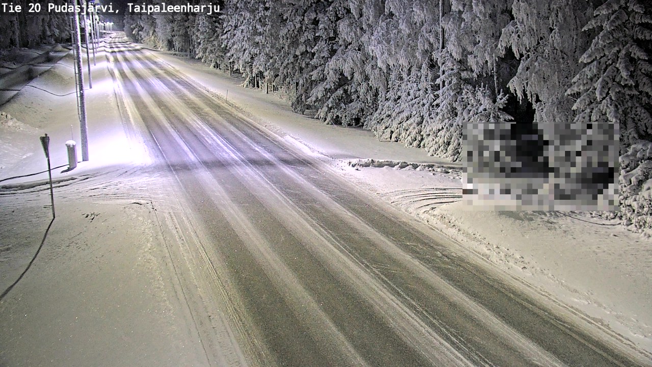 Kelikamerat Kuva Tie 20 Pudasjärvi, Taipaleenharju, Pudasjärvi, Pohjois-Pohjanmaa