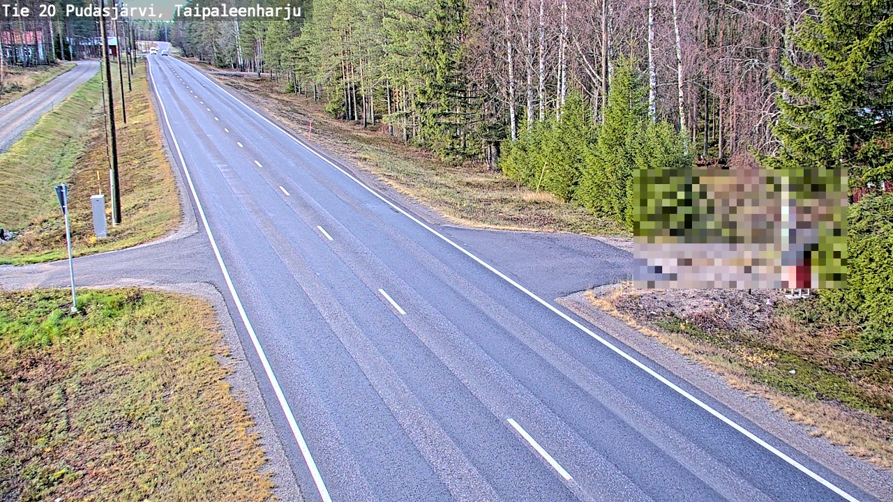 Kelikamerat Kuva Tie 20 Pudasjärvi, Taipaleenharju, Pudasjärvi, Pohjois-Pohjanmaa