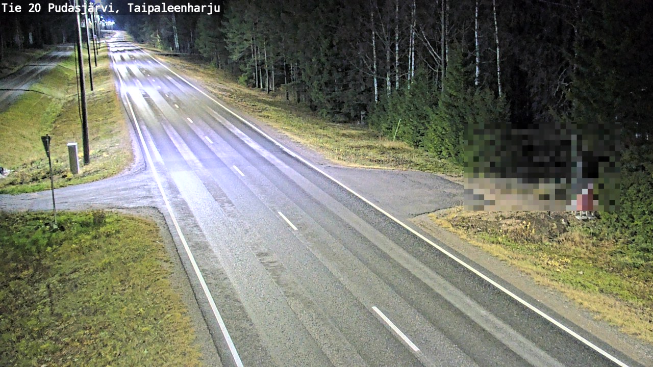 Kelikamerat Kuva Tie 20 Pudasjärvi, Taipaleenharju, Pudasjärvi, Pohjois-Pohjanmaa