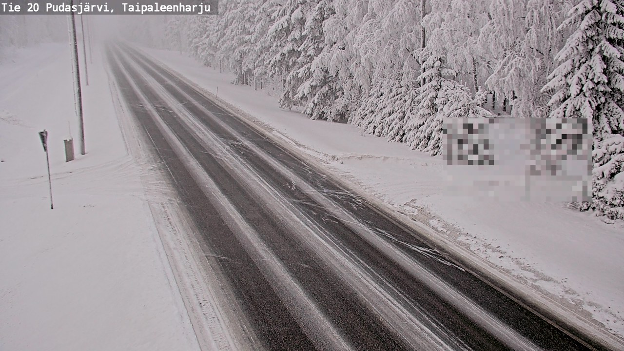 Kelikamerat Kuva Tie 20 Pudasjärvi, Taipaleenharju, Pudasjärvi, Pohjois-Pohjanmaa