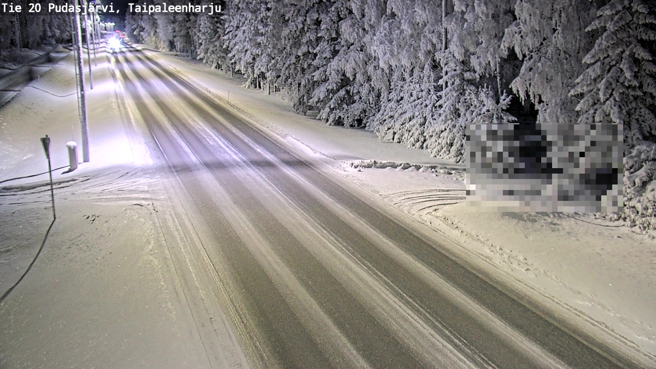 Kelikamerat Kuva Tie 20 Pudasjärvi, Taipaleenharju, Pudasjärvi, Pohjois-Pohjanmaa