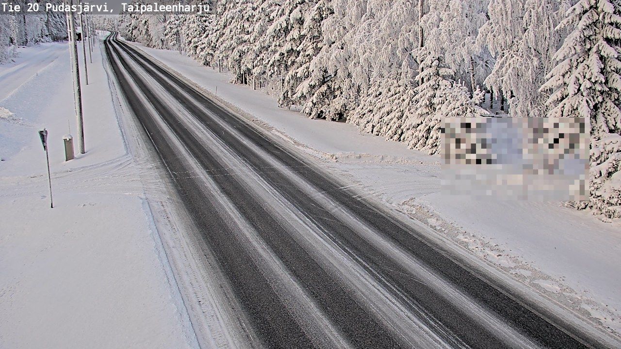 Kelikamerat Kuva Tie 20 Pudasjärvi, Taipaleenharju, Pudasjärvi, Pohjois-Pohjanmaa