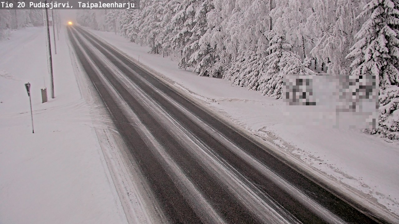 Kelikamerat Kuva Tie 20 Pudasjärvi, Taipaleenharju, Pudasjärvi, Pohjois-Pohjanmaa