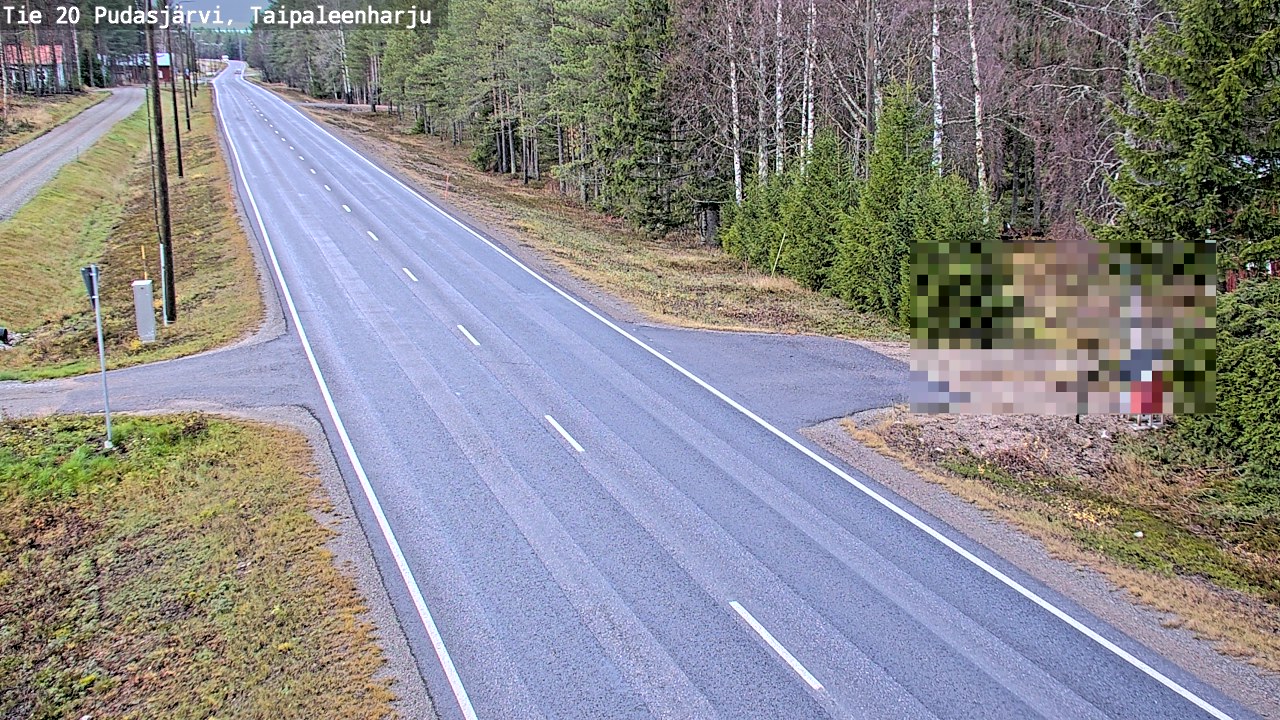 Kelikamerat Kuva Tie 20 Pudasjärvi, Taipaleenharju, Pudasjärvi, Pohjois-Pohjanmaa