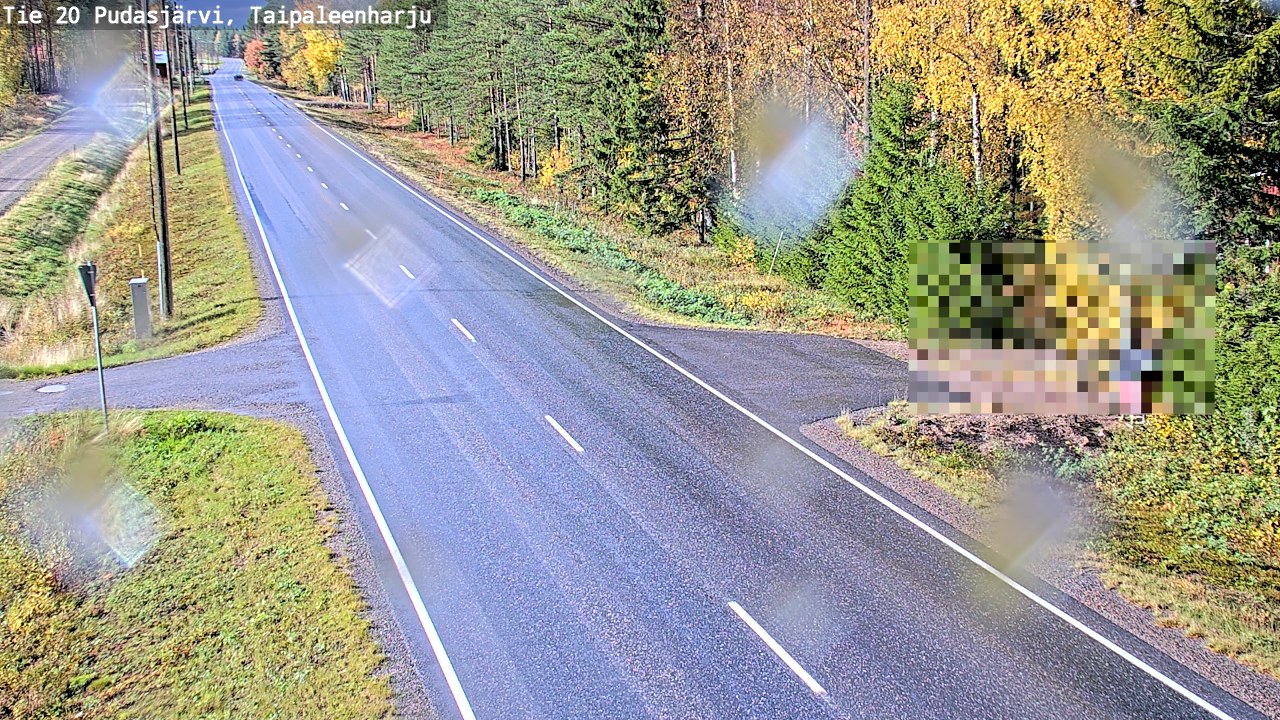 Kelikamerat Kuva Tie 20 Pudasjärvi, Taipaleenharju, Pudasjärvi, Pohjois-Pohjanmaa