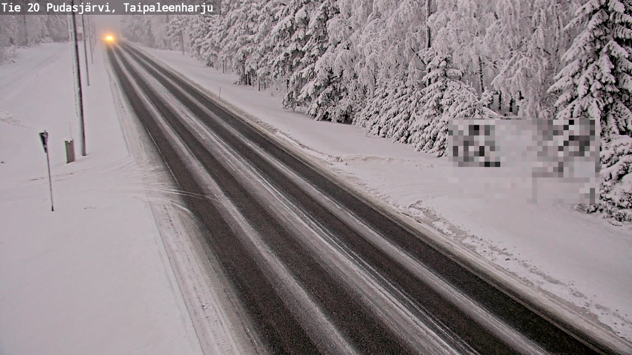 Kelikamerat Kuva Tie 20 Pudasjärvi, Taipaleenharju, Pudasjärvi, Pohjois-Pohjanmaa