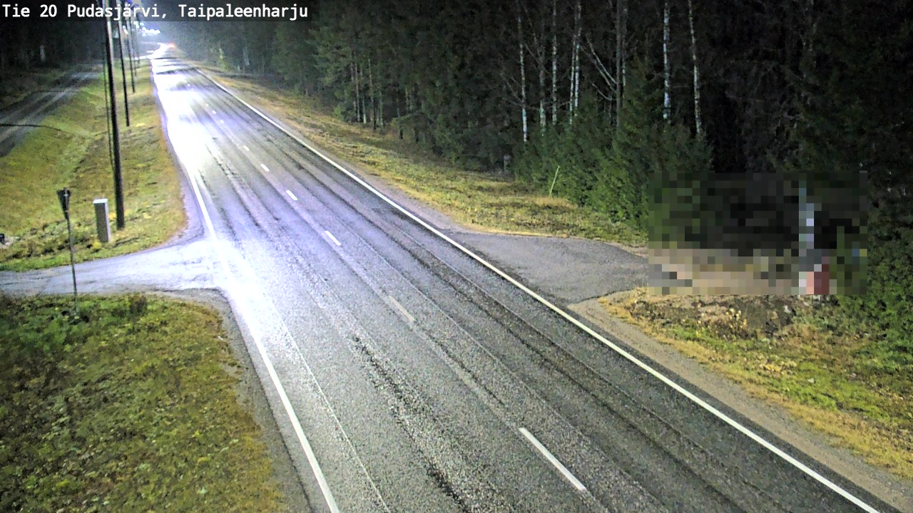Kelikamerat Kuva Tie 20 Pudasjärvi, Taipaleenharju, Pudasjärvi, Pohjois-Pohjanmaa