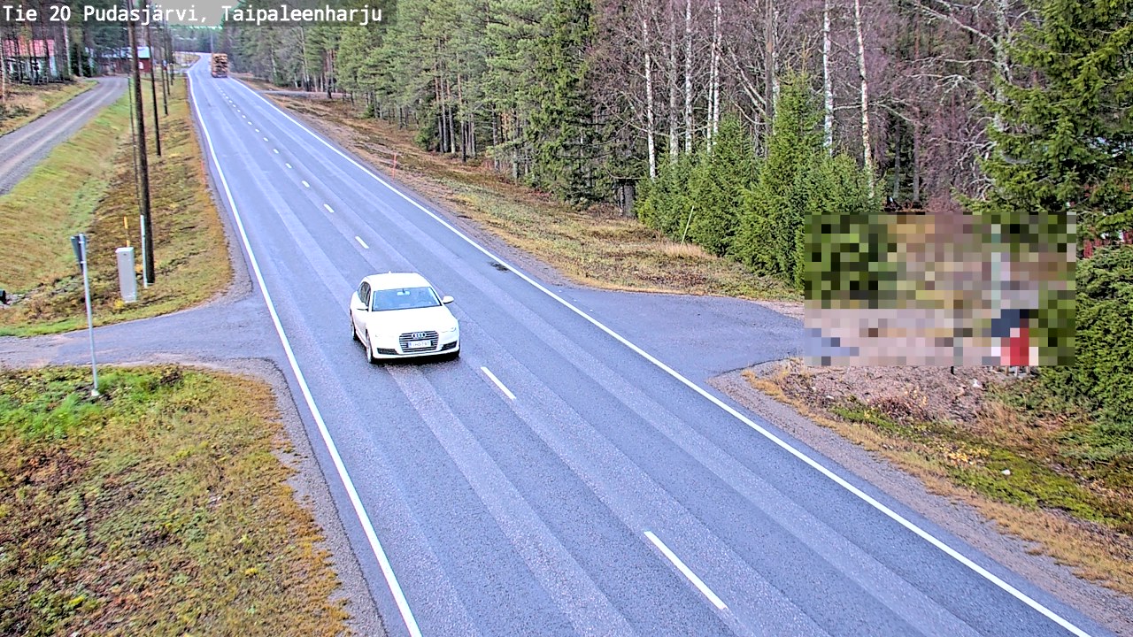 Kelikamerat Kuva Tie 20 Pudasjärvi, Taipaleenharju, Pudasjärvi, Pohjois-Pohjanmaa