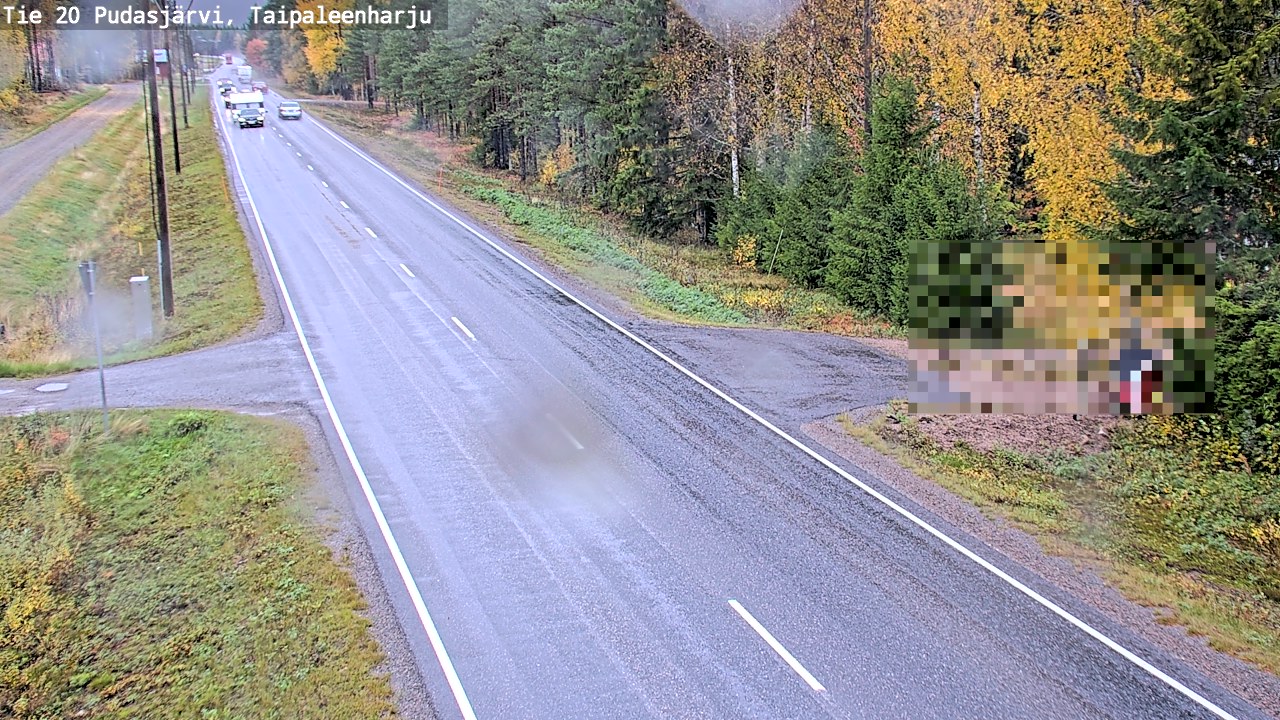 Kelikamerat Kuva Tie 20 Pudasjärvi, Taipaleenharju, Pudasjärvi, Pohjois-Pohjanmaa