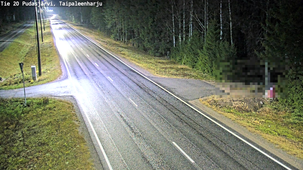 Kelikamerat Kuva Tie 20 Pudasjärvi, Taipaleenharju, Pudasjärvi, Pohjois-Pohjanmaa