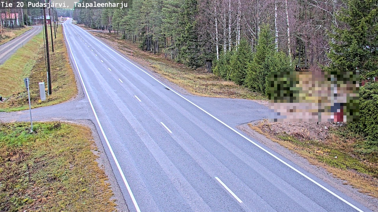 Kelikamerat Kuva Tie 20 Pudasjärvi, Taipaleenharju, Pudasjärvi, Pohjois-Pohjanmaa