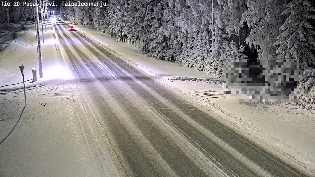 Kelikamerat Kuva Tie 20 Pudasjärvi, Taipaleenharju, Pudasjärvi, Pohjois-Pohjanmaa