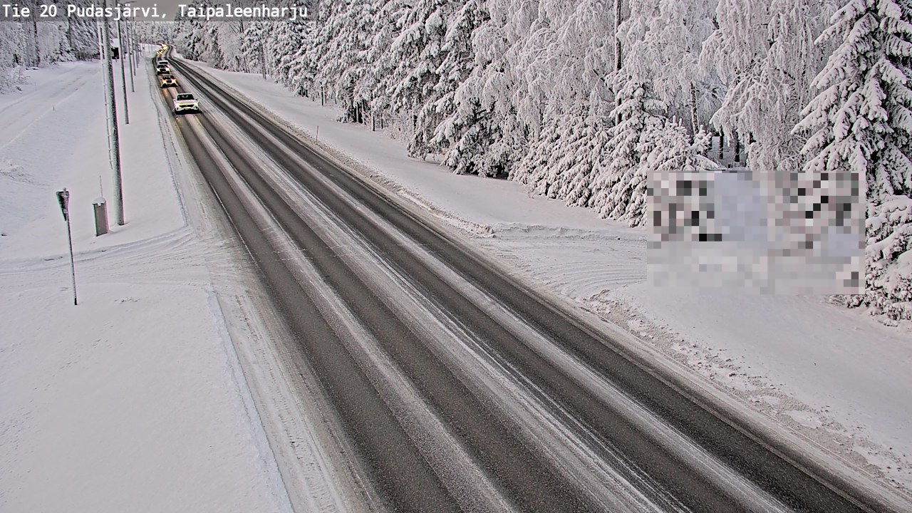 Kelikamerat Kuva Tie 20 Pudasjärvi, Taipaleenharju, Pudasjärvi, Pohjois-Pohjanmaa