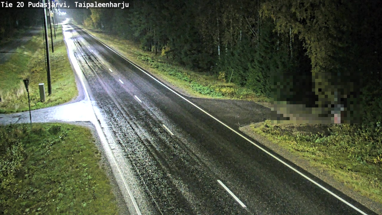 Kelikamerat Kuva Tie 20 Pudasjärvi, Taipaleenharju, Pudasjärvi, Pohjois-Pohjanmaa