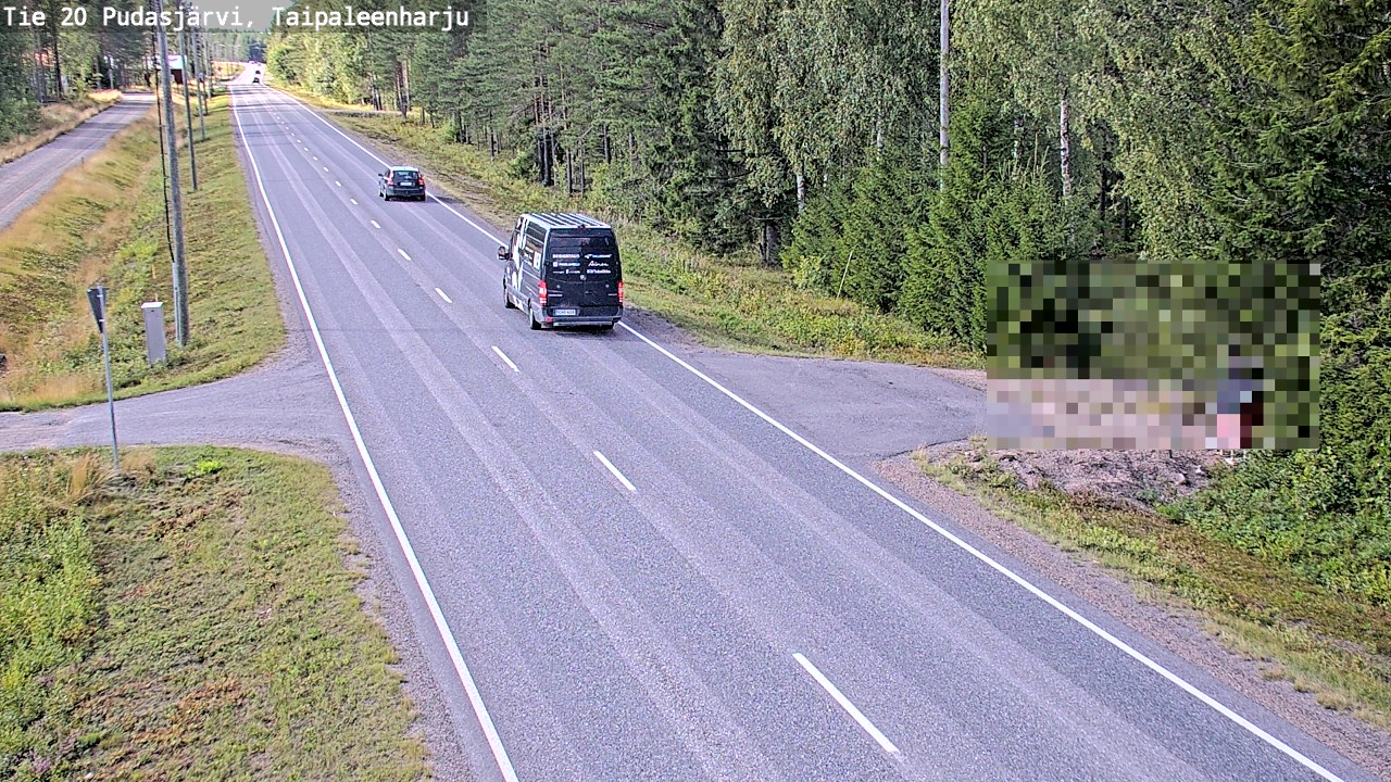 Kelikamerat Kuva Tie 20 Pudasjärvi, Taipaleenharju, Pudasjärvi, Pohjois-Pohjanmaa