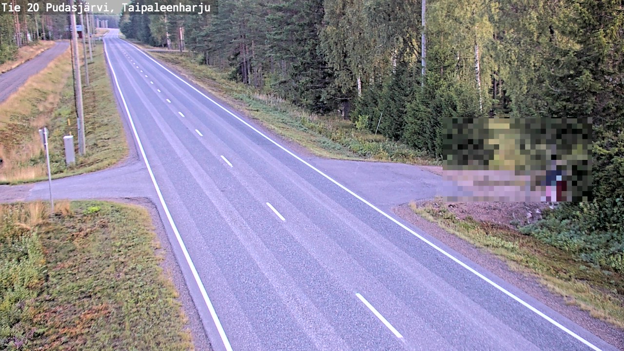 Kelikamerat Kuva Tie 20 Pudasjärvi, Taipaleenharju, Pudasjärvi, Pohjois-Pohjanmaa
