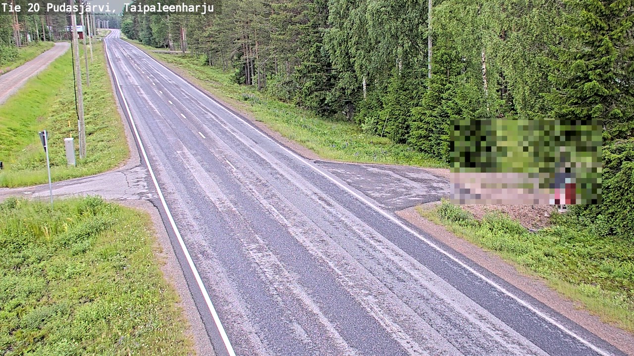 Kelikamerat Kuva Tie 20 Pudasjärvi, Taipaleenharju, Pudasjärvi, Pohjois-Pohjanmaa
