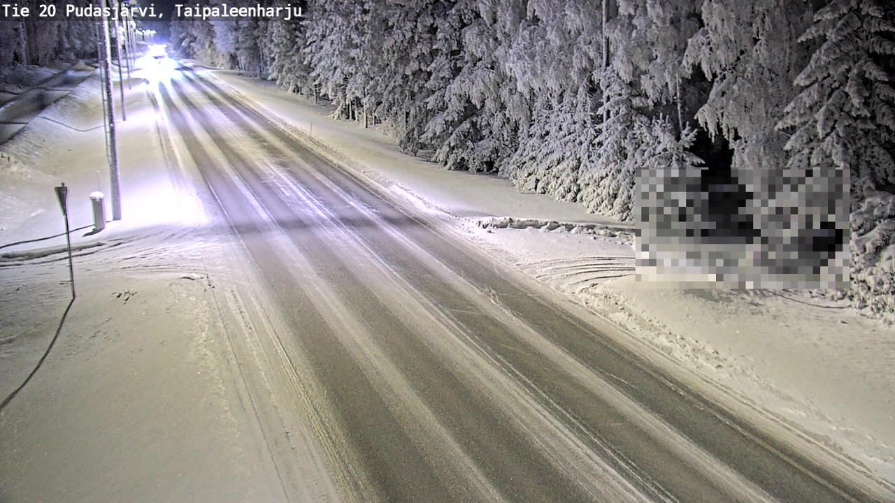 Kelikamerat Kuva Tie 20 Pudasjärvi, Taipaleenharju, Pudasjärvi, Pohjois-Pohjanmaa