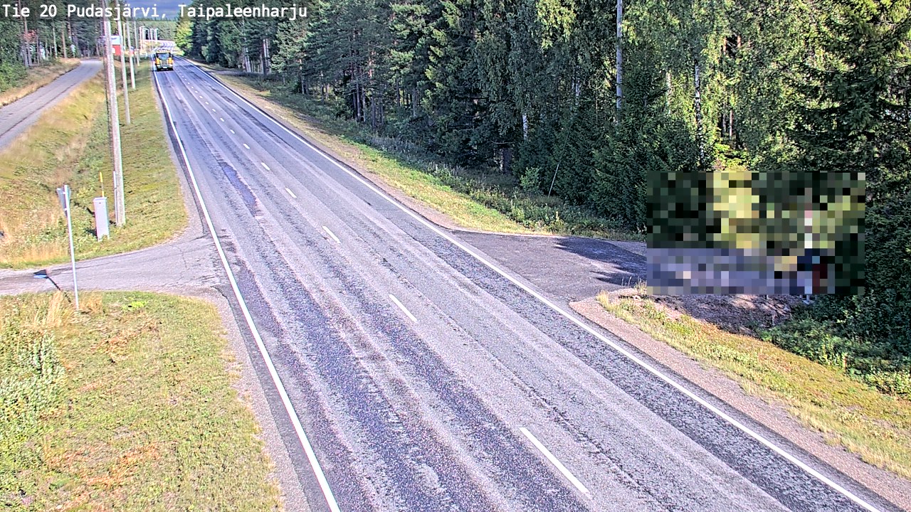 Kelikamerat Kuva Tie 20 Pudasjärvi, Taipaleenharju, Pudasjärvi, Pohjois-Pohjanmaa