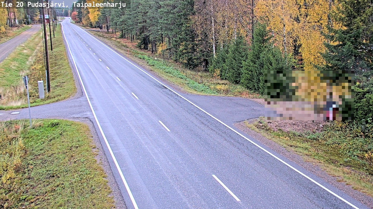 Kelikamerat Kuva Tie 20 Pudasjärvi, Taipaleenharju, Pudasjärvi, Pohjois-Pohjanmaa