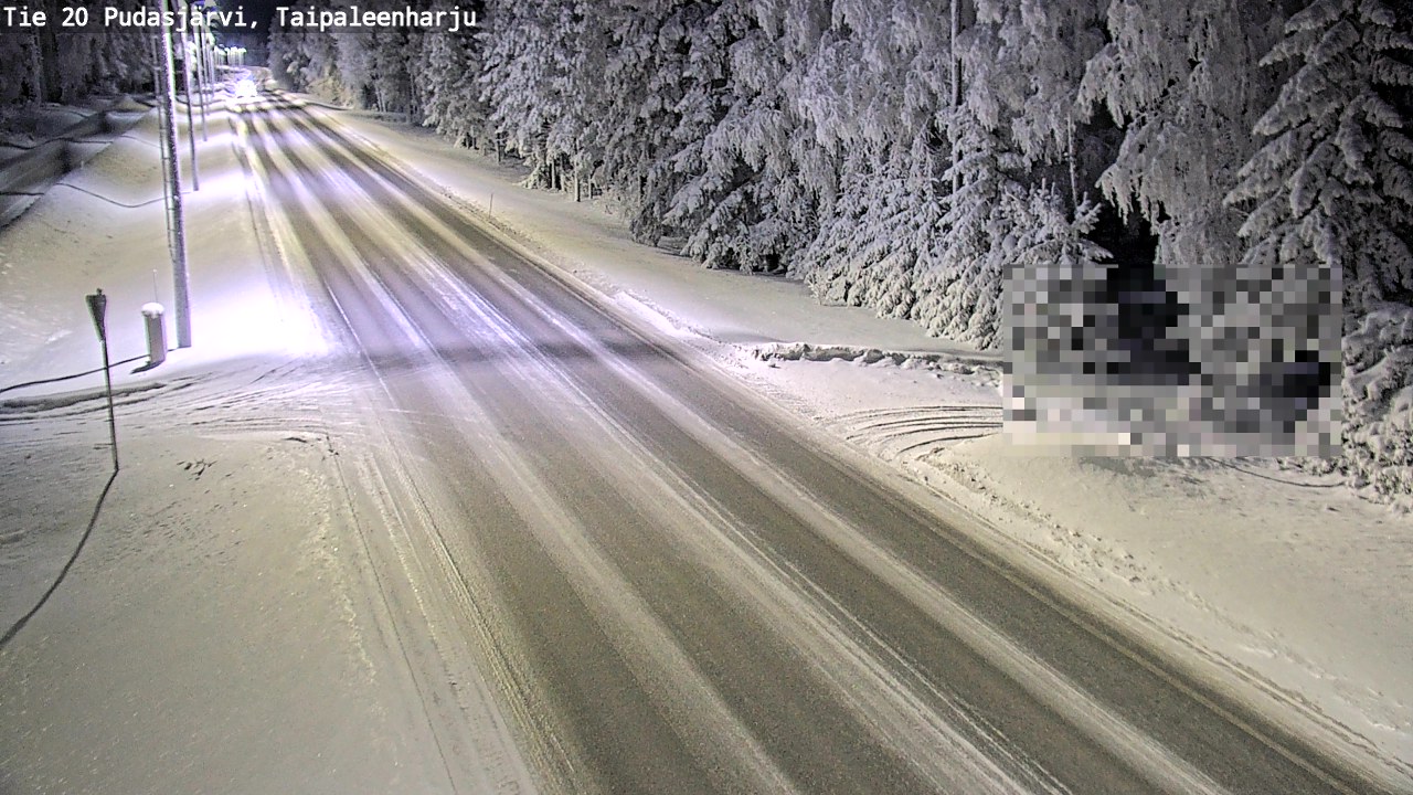 Kelikamerat Kuva Tie 20 Pudasjärvi, Taipaleenharju, Pudasjärvi, Pohjois-Pohjanmaa