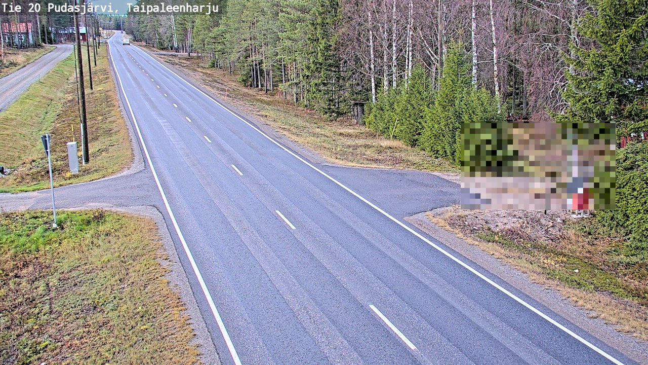 Kelikamerat Kuva Tie 20 Pudasjärvi, Taipaleenharju, Pudasjärvi, Pohjois-Pohjanmaa